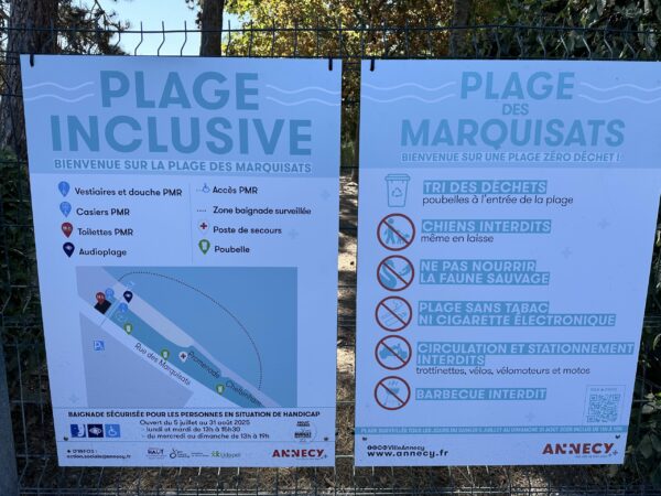 Plage inclusive à la Ville d’Annecy